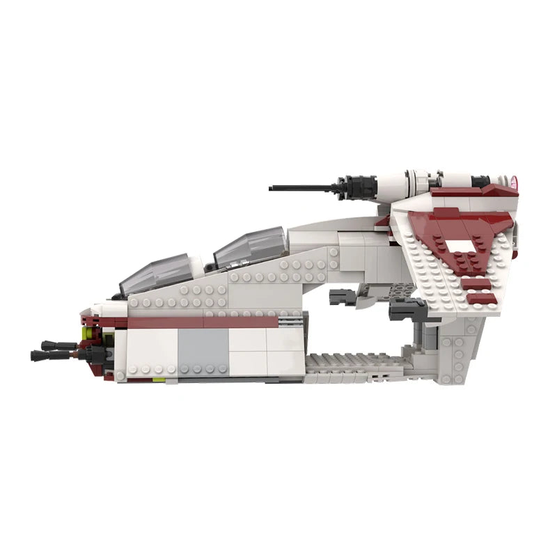 621PCS MOC-241666 NEW Republic Gunship Space Wars Series Movie Spaceship Model Building Blocks Bricks Assembly Toy Birthday Gift