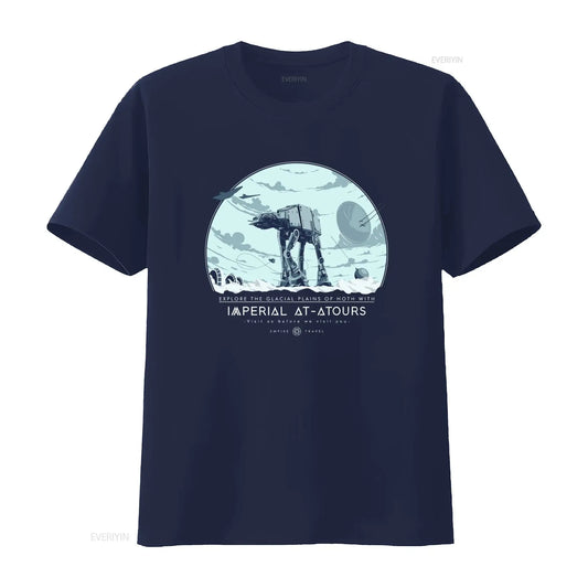 Explore Hoth with Imperial AT ATours T Shirt Sci Fi Movie Inspired Galactic Empire Space Adventure Apparel vintage Washed