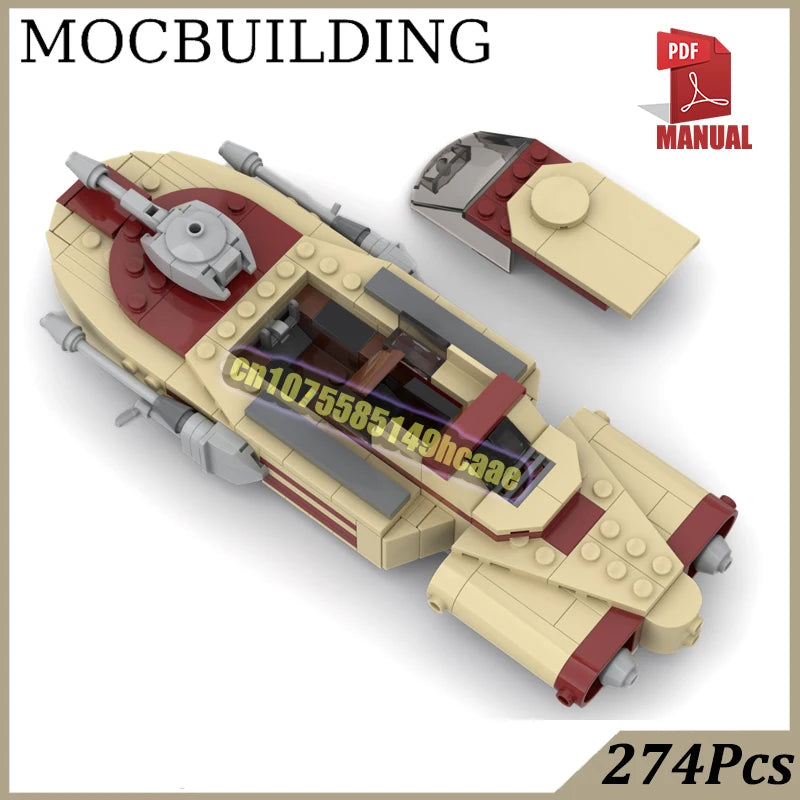 Desert Car Speeder Blocks MOC Building Block DIY Construction Toys Space Movie Vehicle Bricks Birthday Gift Star Scene