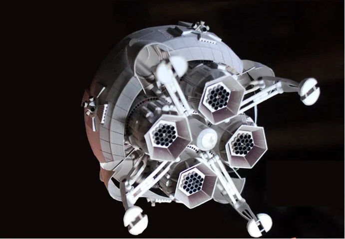 Aries 1B Lunar Spacecraft 3D Simulation Space Paper Model Handmade Toy