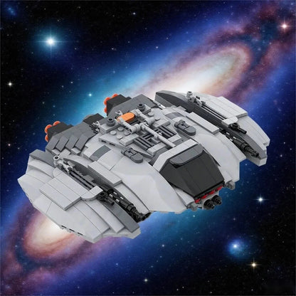 Sailong Raider Star Warrior MOC Building Blocks Red-Eye Attack Spaceship, Sci-Fi Space War Model Figurine for Boys and Girls
