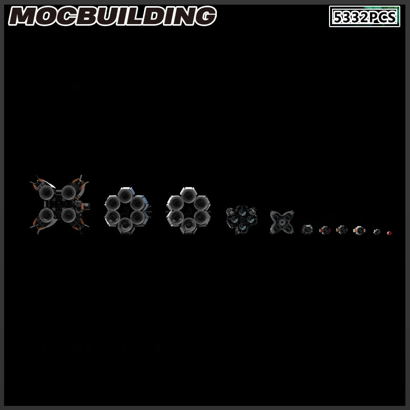 MOC Building Block Space Ship Star Destroyer Battleship Frigate Starfighter DIY Brick Model Birthday Presents Gift Assembly Kit