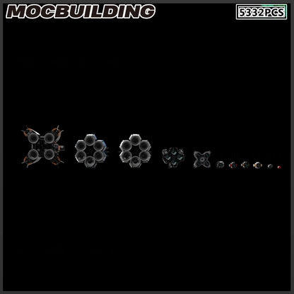 MOC Building Block Space Ship Star Destroyer Battleship Frigate Starfighter DIY Brick Model Birthday Presents Gift Assembly Kit