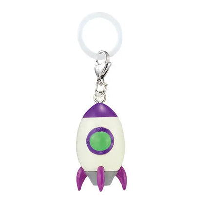 Original capsule toys kawaii Space Friends Mejirushi Accessory 2 Astronaut Rocket Alien UFO umbrella bottle mark pendant figures