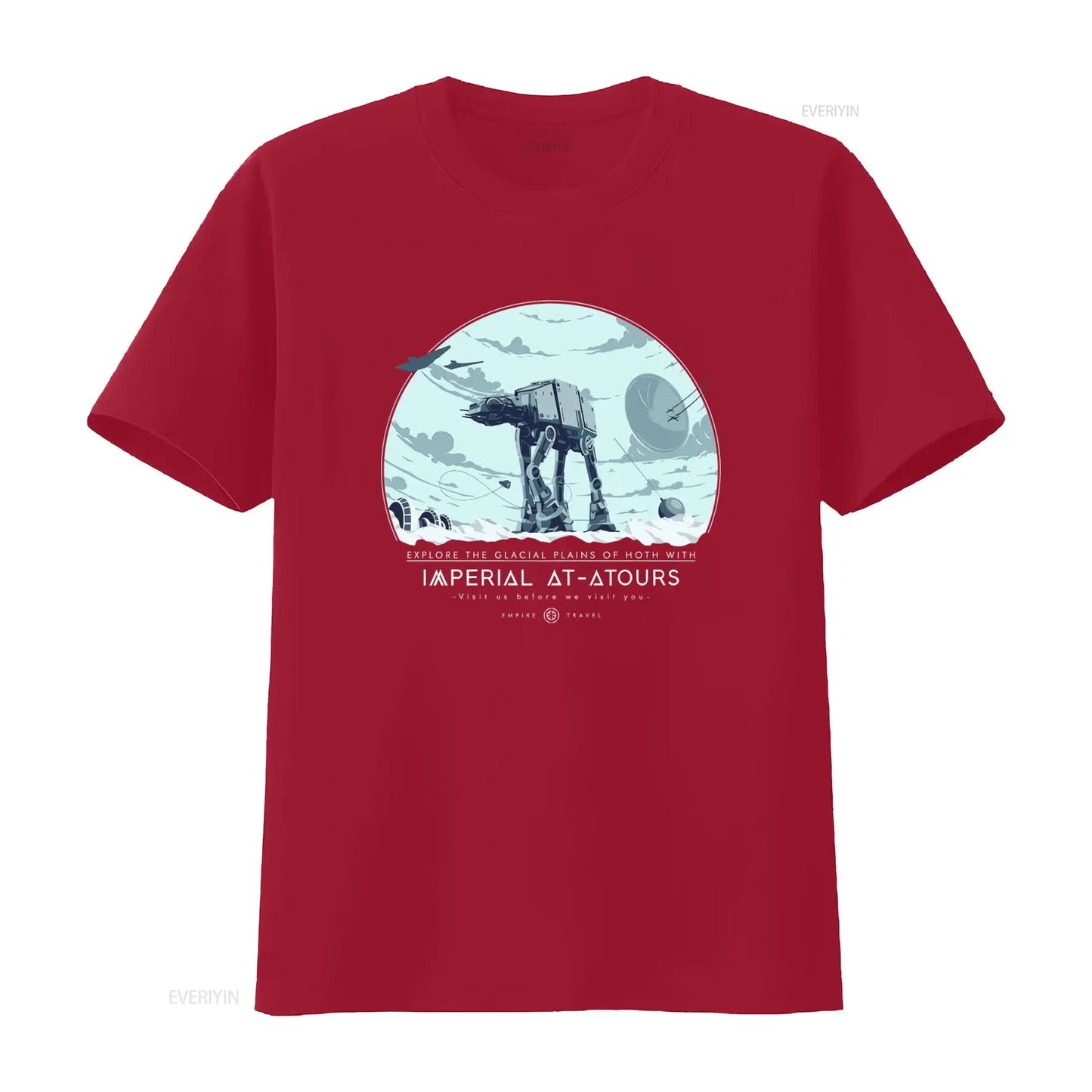 Explore Hoth with Imperial AT ATours T Shirt Sci Fi Movie Inspired Galactic Empire Space Adventure Apparel vintage Washed