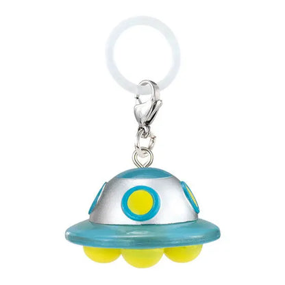 Original capsule toys kawaii Space Friends Mejirushi Accessory 2 Astronaut Rocket Alien UFO umbrella bottle mark pendant figures