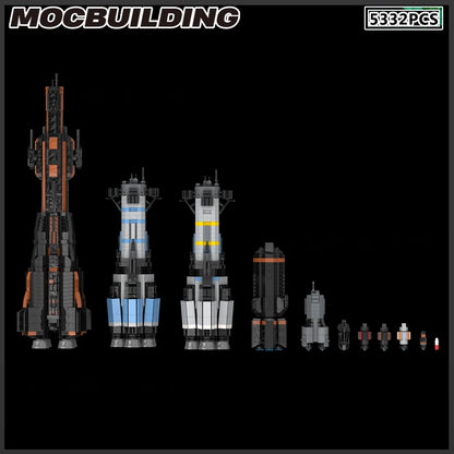 MOC Building Block Space Ship Star Destroyer Battleship Frigate Starfighter DIY Brick Model Birthday Presents Gift Assembly Kit