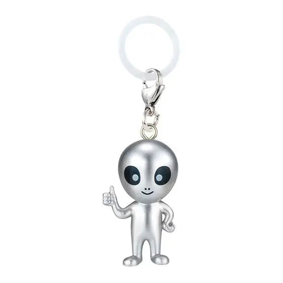 Original capsule toys kawaii Space Friends Mejirushi Accessory 2 Astronaut Rocket Alien UFO umbrella bottle mark pendant figures