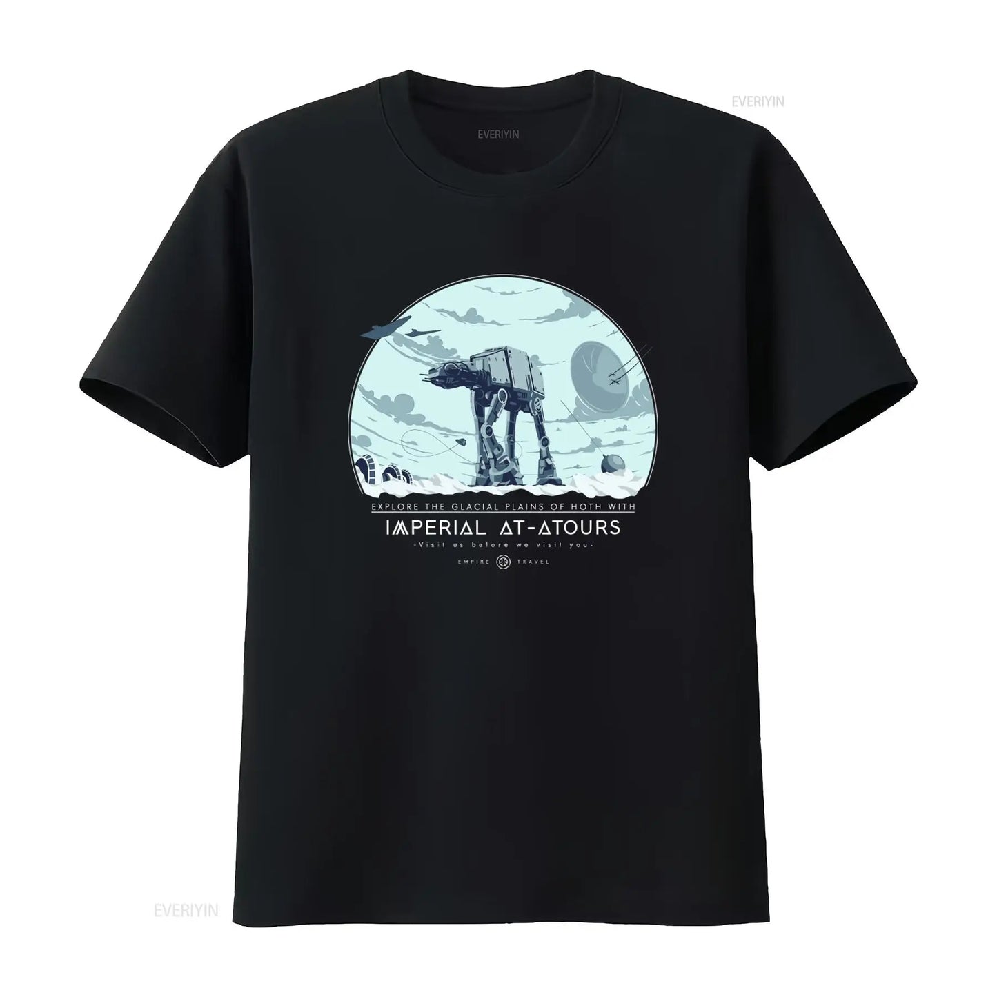 Explore Hoth with Imperial AT ATours T Shirt Sci Fi Movie Inspired Galactic Empire Space Adventure Apparel vintage Washed