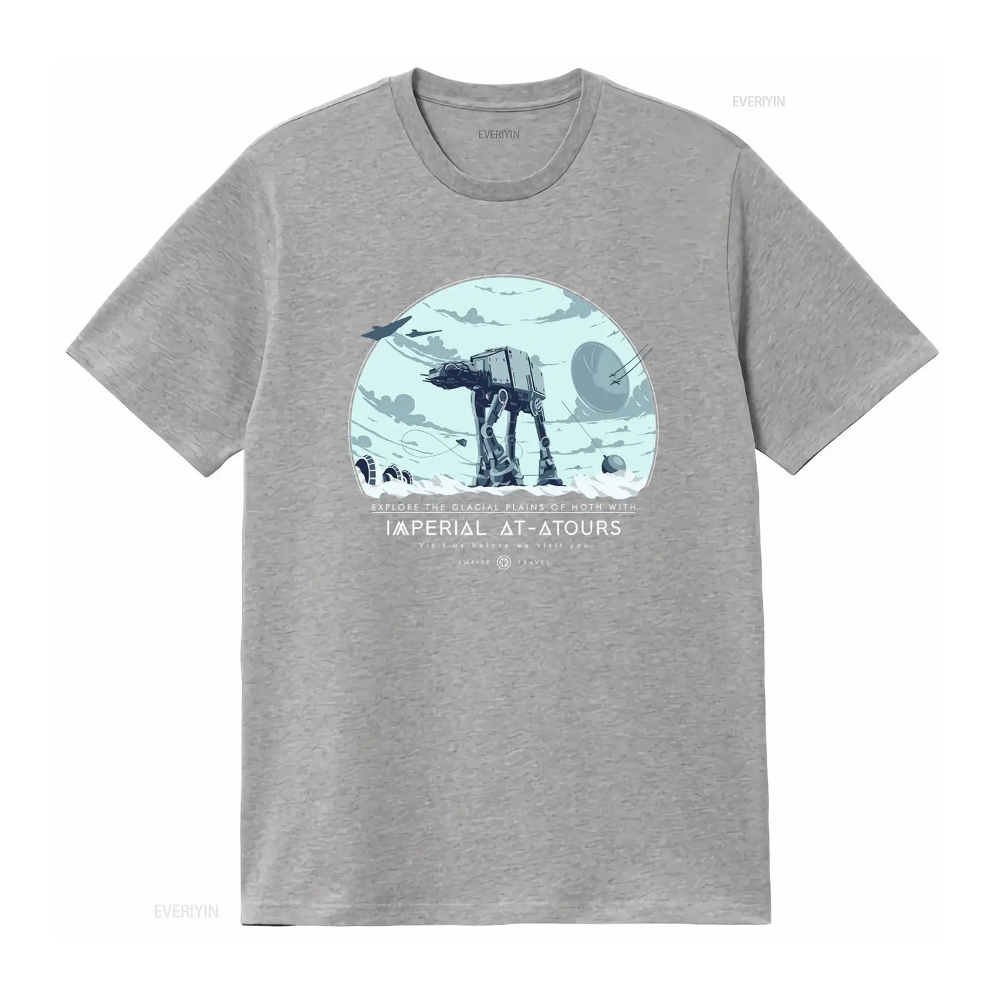 Explore Hoth with Imperial AT ATours T Shirt Sci Fi Movie Inspired Galactic Empire Space Adventure Apparel vintage Washed