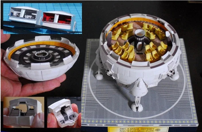 Aries 1B Lunar Spacecraft 3D Simulation Space Paper Model Handmade Toy