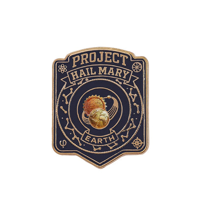 3PCS Project Hail Mary Enamel Pins Set "AMAZE!!!" & Space Shuttle Brooches Cosmic Sci-Fi Badges for Fans Backpack Accessories