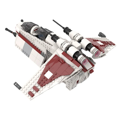 621PCS MOC-241666 NEW Republic Gunship Space Wars Series Movie Spaceship Model Building Blocks Bricks Assembly Toy Birthday Gift