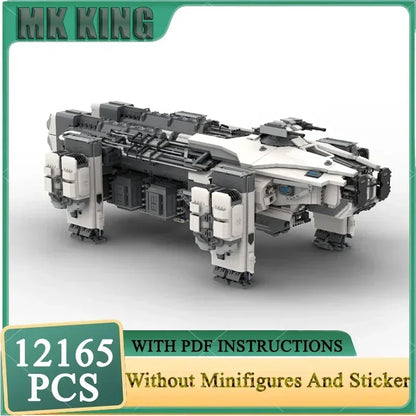 Famous Games Moc Building Blocks  Star Citizener UCS Polar Paint Argo Raft Model Technology Bricks Space Ship DIY Assembly Toys