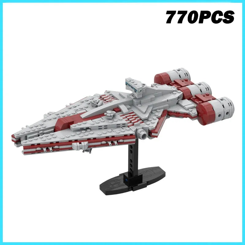 770PCS Arquitens-Class Light-Cruiser SpaceShip Space War Fighters Model MOC Building Blocks Bricks Assembly Toy Kids Adult Gift