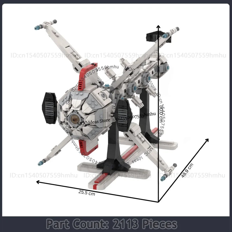 Space Comet Model MOC Building Blocks Spaceship DIY Assembled Technology Bricks Display Collection Toys Xmas Gifts