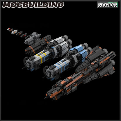 MOC Building Block Space Ship Star Destroyer Battleship Frigate Starfighter DIY Brick Model Birthday Presents Gift Assembly Kit