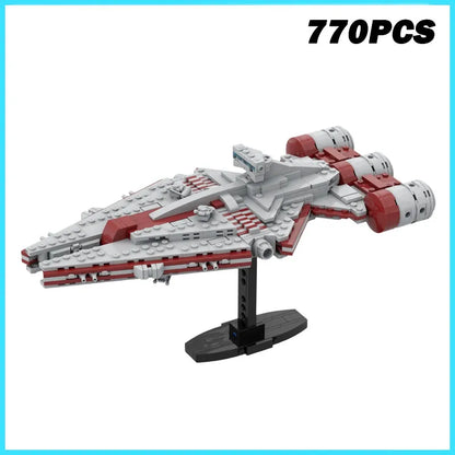 770PCS Arquitens-Class Light-Cruiser SpaceShip Space War Fighters Model MOC Building Blocks Bricks Assembly Toy Kids Adult Gift