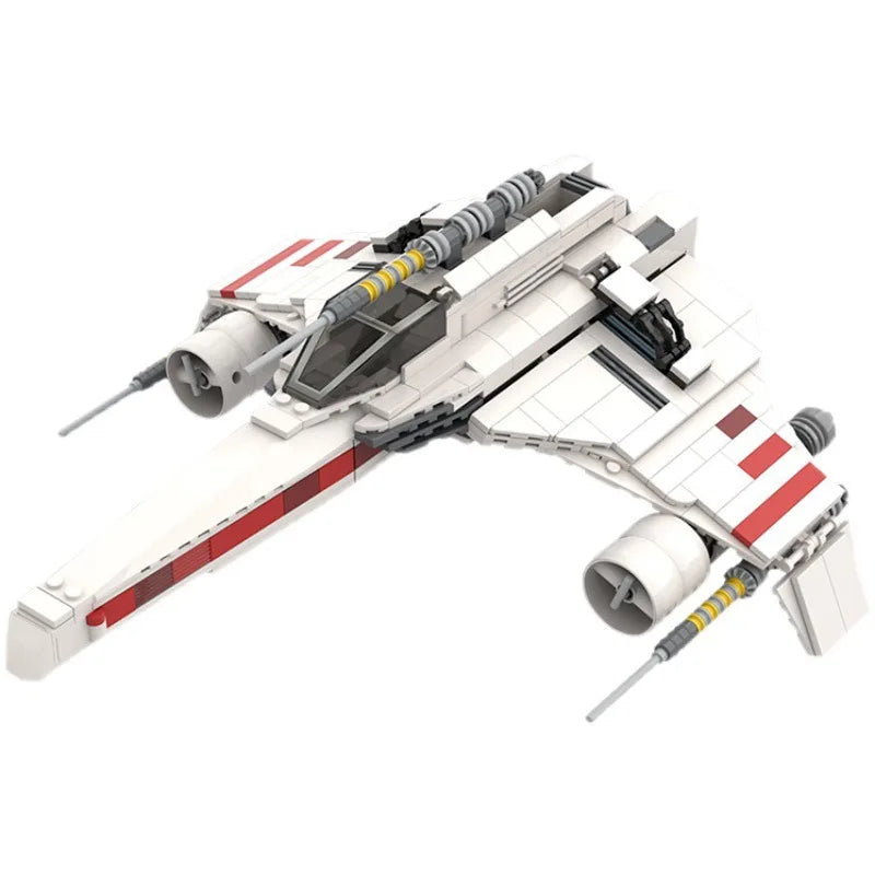Sailong Raider Star Warrior MOC Building Blocks Red-Eye Attack Spaceship, Sci-Fi Space War Model Figurine for Boys and Girls