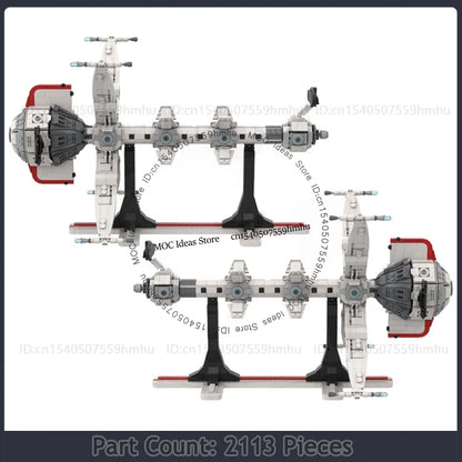 Space Comet Model MOC Building Blocks Spaceship DIY Assembled Technology Bricks Display Collection Toys Xmas Gifts