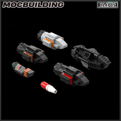MOC Building Block Space Ship Star Destroyer Battleship Frigate Starfighter DIY Brick Model Birthday Presents Gift Assembly Kit