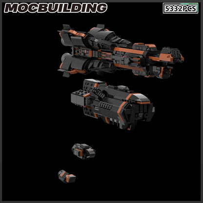 MOC Building Block Space Ship Star Destroyer Battleship Frigate Starfighter DIY Brick Model Birthday Presents Gift Assembly Kit