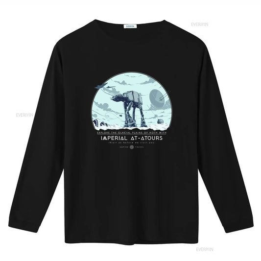 Explore Hoth with Imperial AT ATours T Shirt Sci Fi Movie Inspired Galactic Empire Space Adventure Apparel vintage Washed