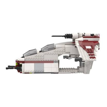 621PCS MOC-241666 NEW Republic Gunship Space Wars Series Movie Spaceship Model Building Blocks Bricks Assembly Toy Birthday Gift