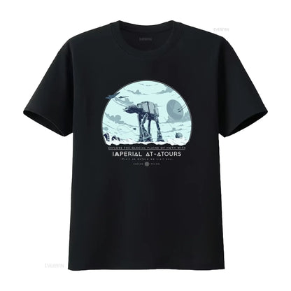 Explore Hoth with Imperial AT ATours T Shirt Sci Fi Movie Inspired Galactic Empire Space Adventure Apparel vintage Washed