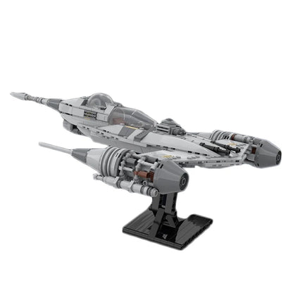 MOC Space Movie Military Series N-1 Starfighter Model Building Blocks DIY Spaceship Assemble Bricks Creative Toys Birthday Gifts