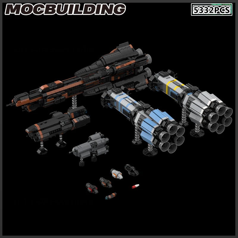 MOC Building Block Space Ship Star Destroyer Battleship Frigate Starfighter DIY Brick Model Birthday Presents Gift Assembly Kit