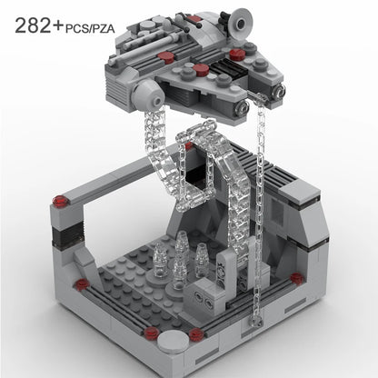 MOC Floating Starfighter Building Blocks Model Imperial Republic Gunship Spaceship DIY Assembly Bricks Childrens Toys Xmas Gifts