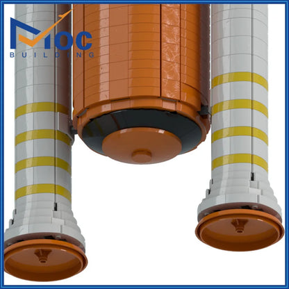 MOC Space Shuttle 10283 Upgrade  Booster Scale Base Building Blocks Rocket Bracket Aircraft Model DIY Bricks Assemble Toys Gifts