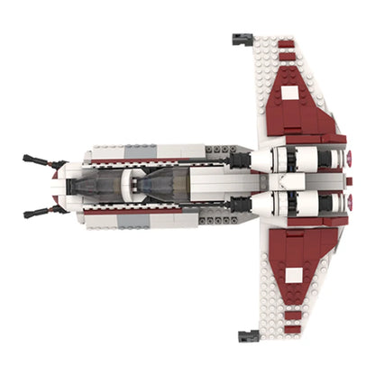 621PCS MOC-241666 NEW Republic Gunship Space Wars Series Movie Spaceship Model Building Blocks Bricks Assembly Toy Birthday Gift