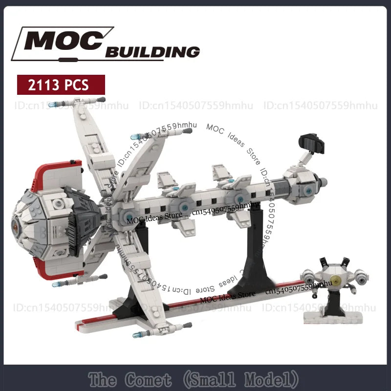 Space Comet Model MOC Building Blocks Spaceship DIY Assembled Technology Bricks Display Collection Toys Xmas Gifts