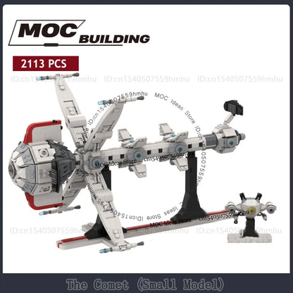 Space Comet Model MOC Building Blocks Spaceship DIY Assembled Technology Bricks Display Collection Toys Xmas Gifts