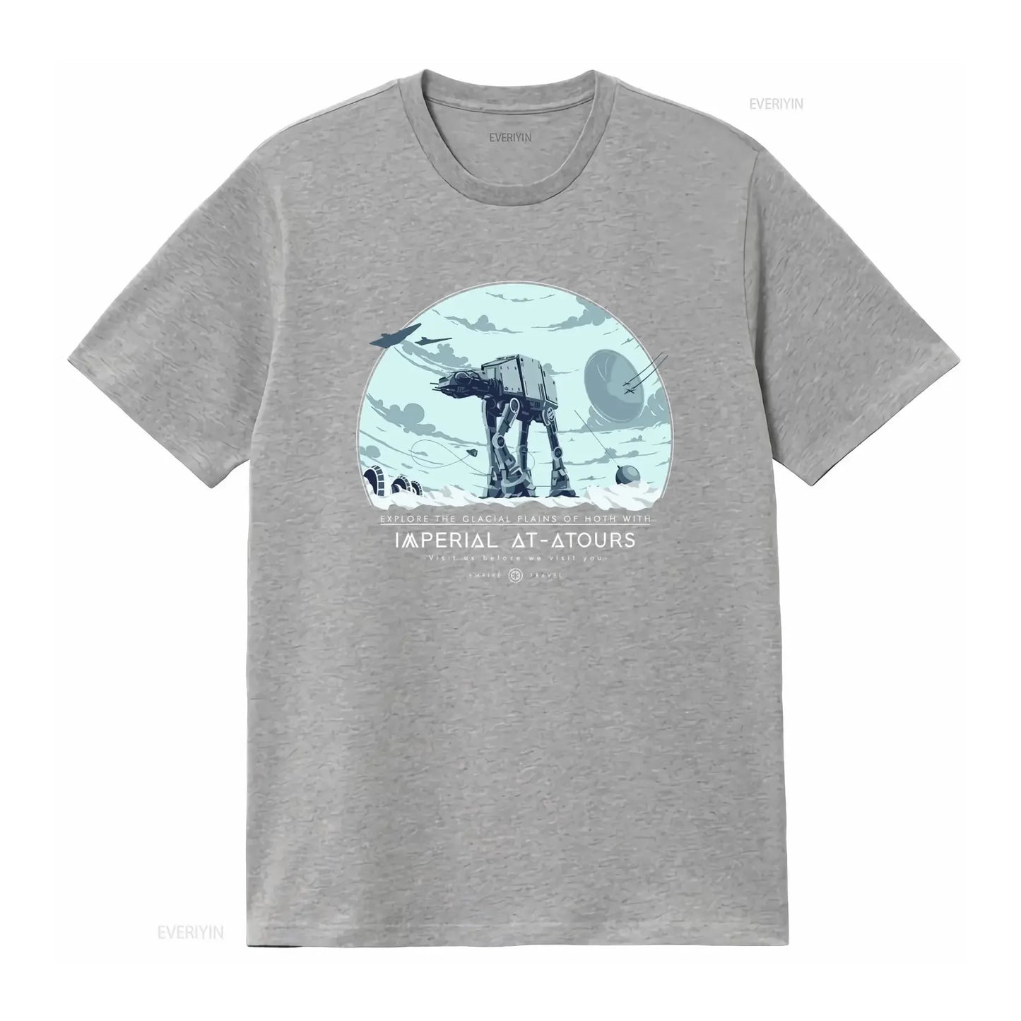 Explore Hoth with Imperial AT ATours T Shirt Sci Fi Movie Inspired Galactic Empire Space Adventure Apparel vintage Washed