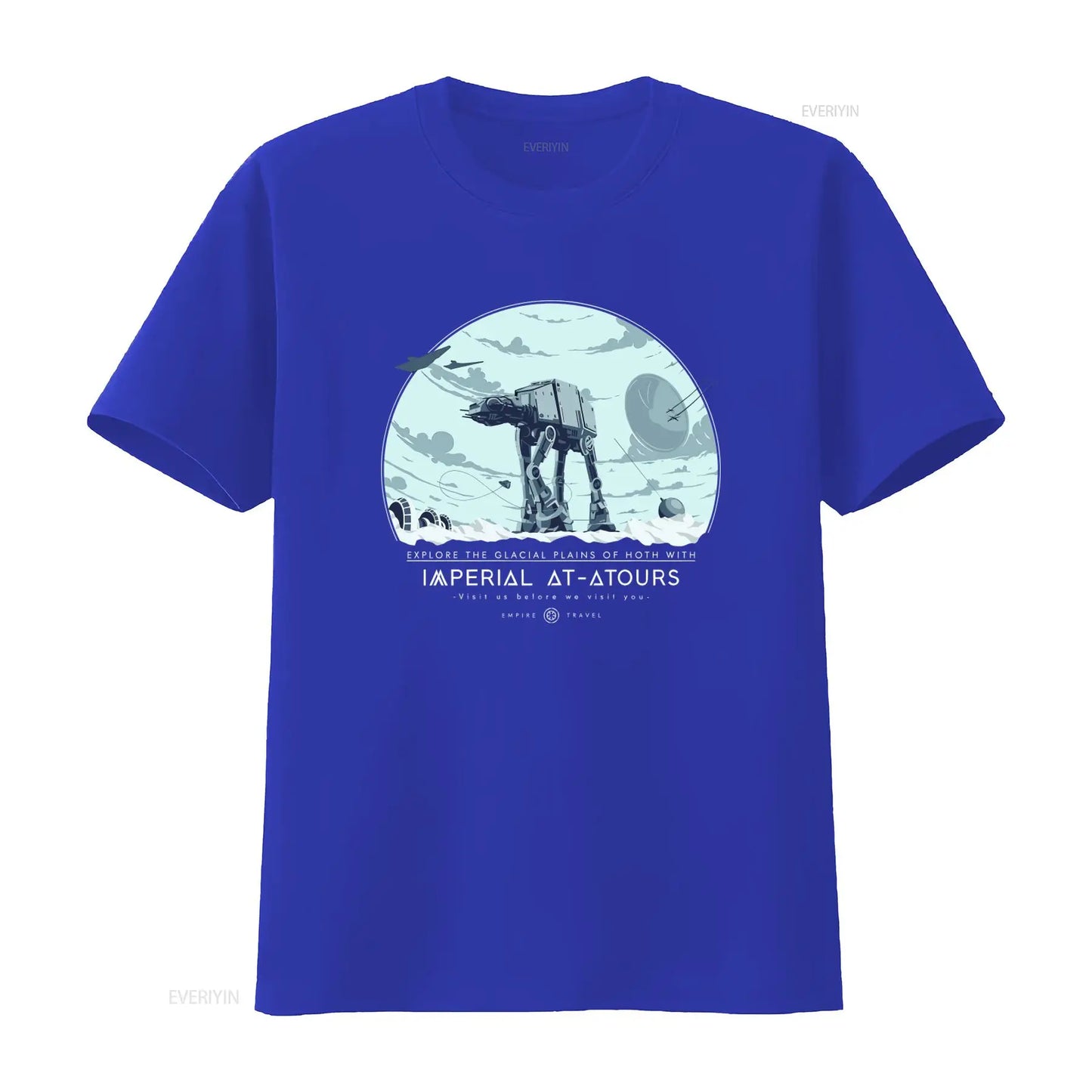 Explore Hoth with Imperial AT ATours T Shirt Sci Fi Movie Inspired Galactic Empire Space Adventure Apparel vintage Washed