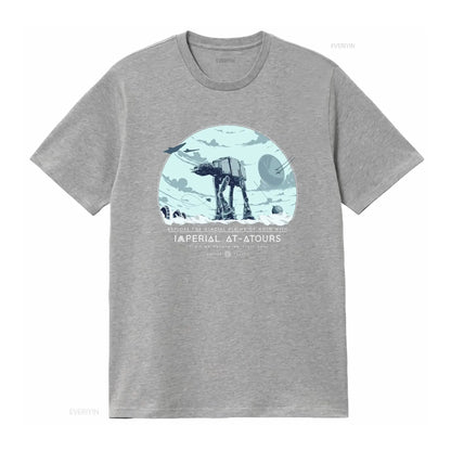 Explore Hoth with Imperial AT ATours T Shirt Sci Fi Movie Inspired Galactic Empire Space Adventure Apparel vintage Washed