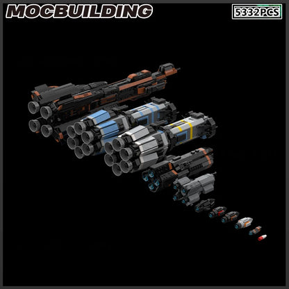 MOC Building Block Space Ship Star Destroyer Battleship Frigate Starfighter DIY Brick Model Birthday Presents Gift Assembly Kit