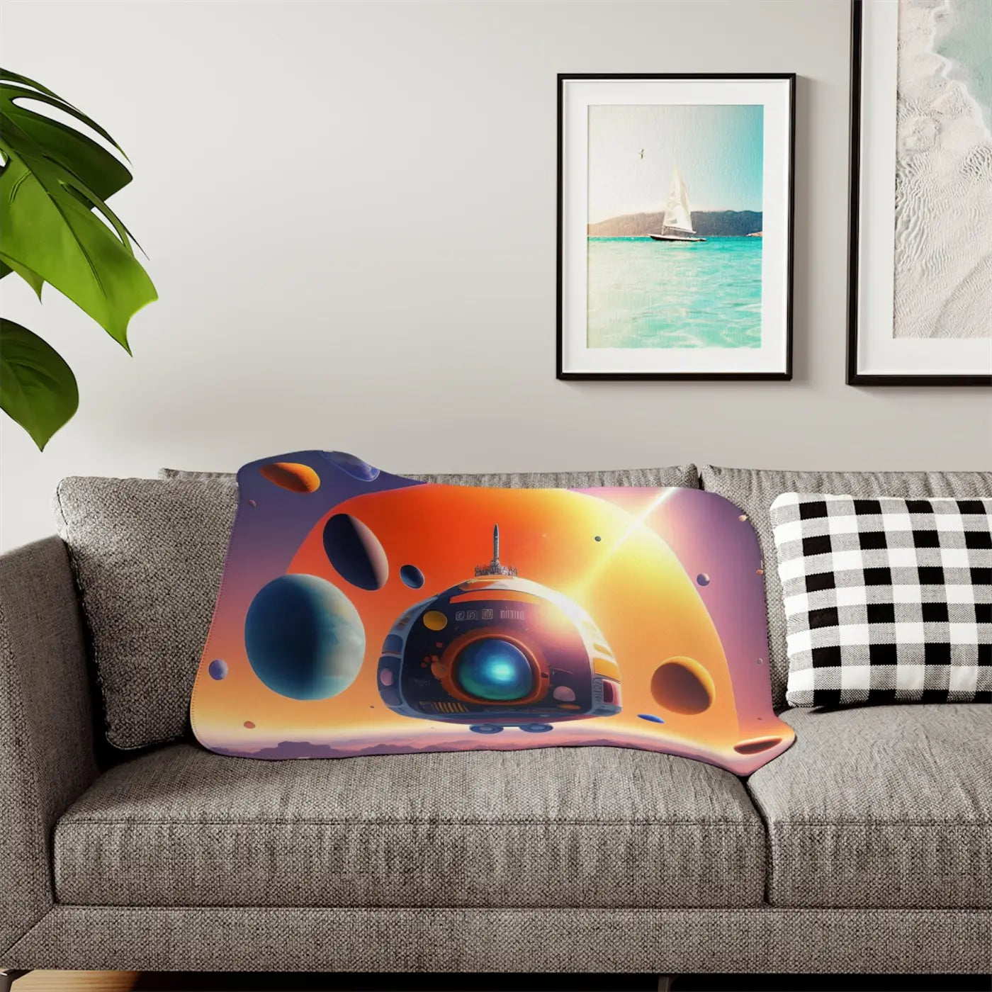 Cloud Spacecraft Sherpa Blanket – Two Colors - Dipaliz