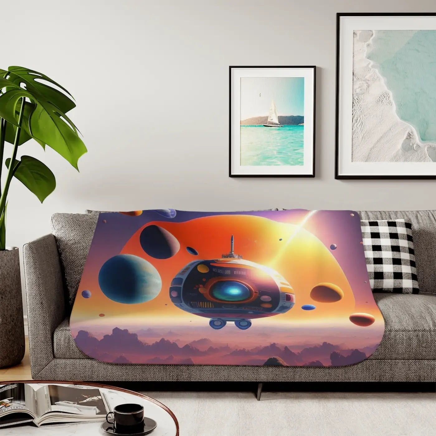 Cloud Spacecraft Sherpa Blanket – Two Colors - Dipaliz