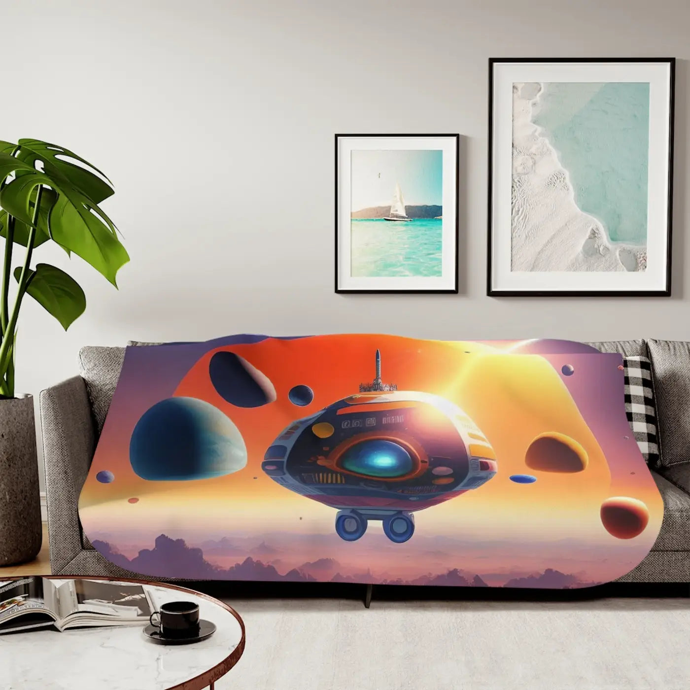 Cloud Spacecraft Sherpa Blanket – Two Colors - Dipaliz