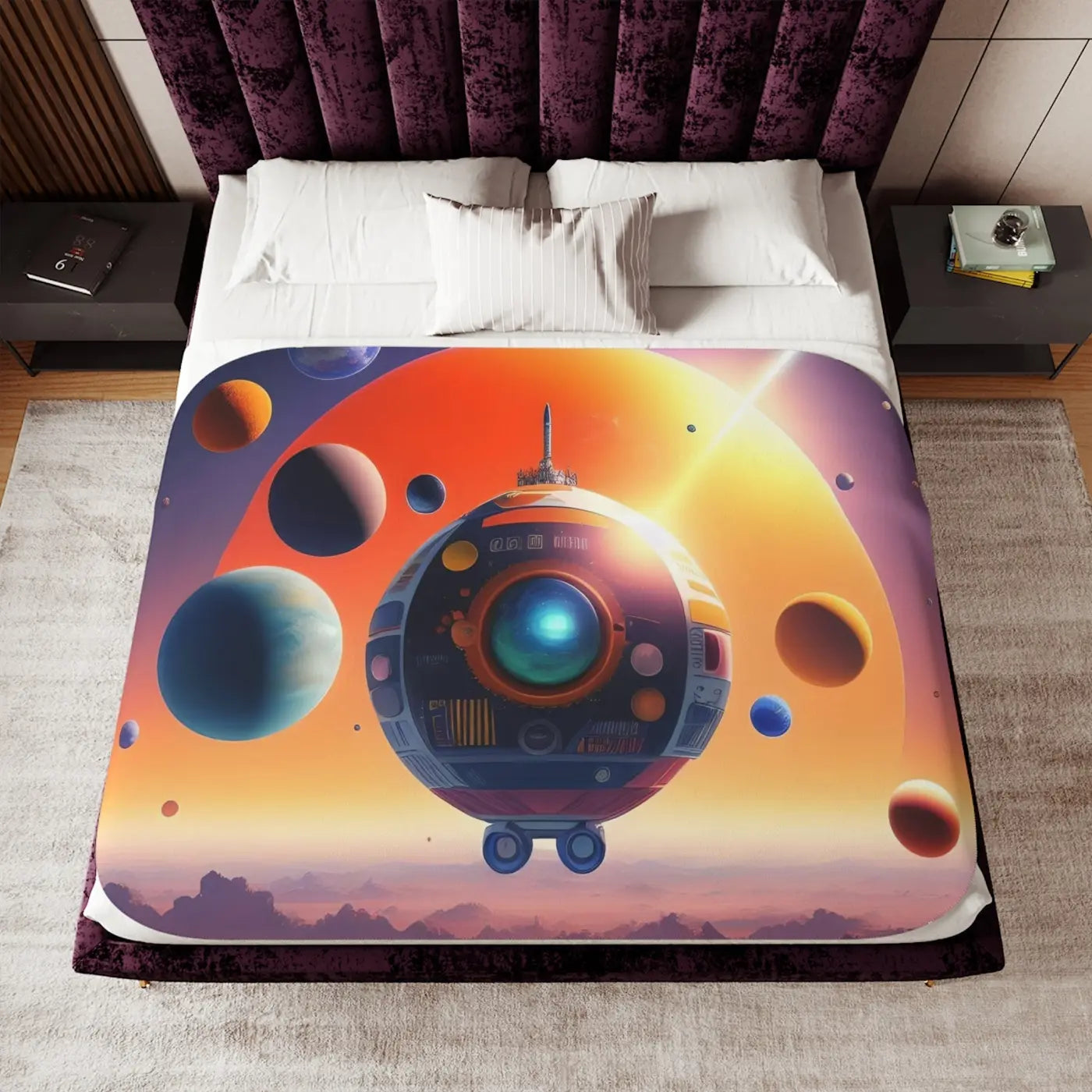 Cloud Spacecraft Sherpa Blanket – Two Colors - Dipaliz