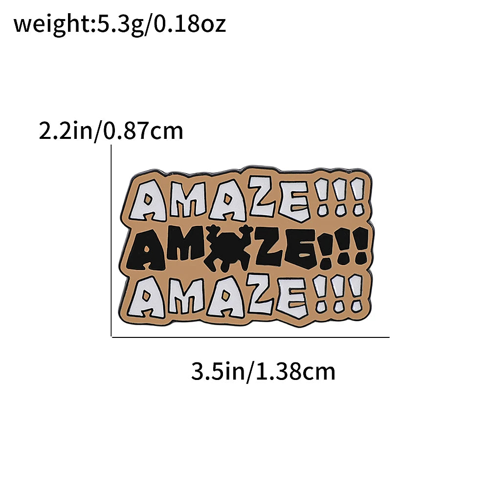 3PCS Project Hail Mary Enamel Pins Set "AMAZE!!!" & Space Shuttle Brooches Cosmic Sci-Fi Badges for Fans Backpack Accessories
